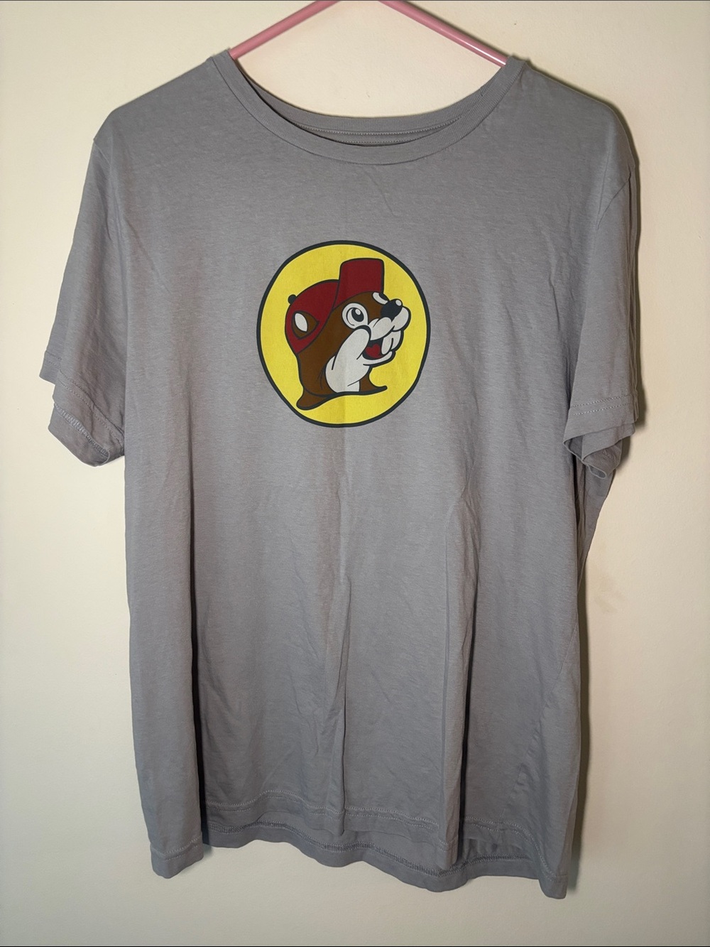 Buc-ee's Gray Short Sleeve Logo Tee